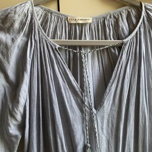 Ulla Johnson blue grey striped dress